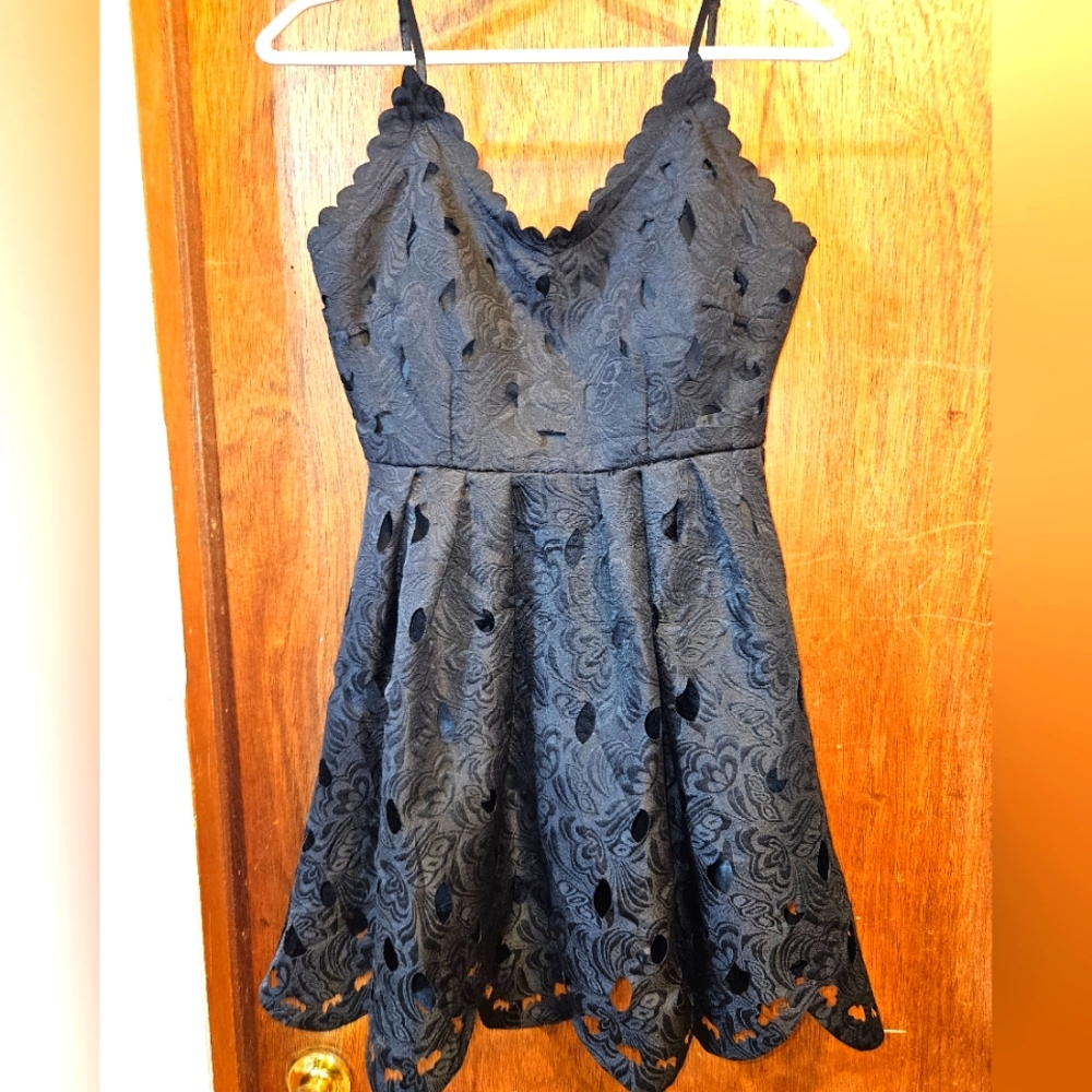 Black cutout dress
